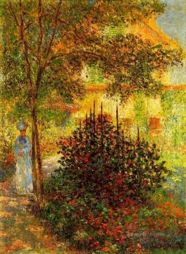 アルジャントゥイユの家の庭にいるカミーユ・モネ クロード・モネ Oil Paintings